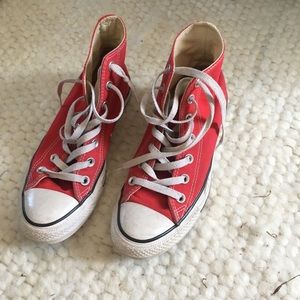 Red Converse High Tops